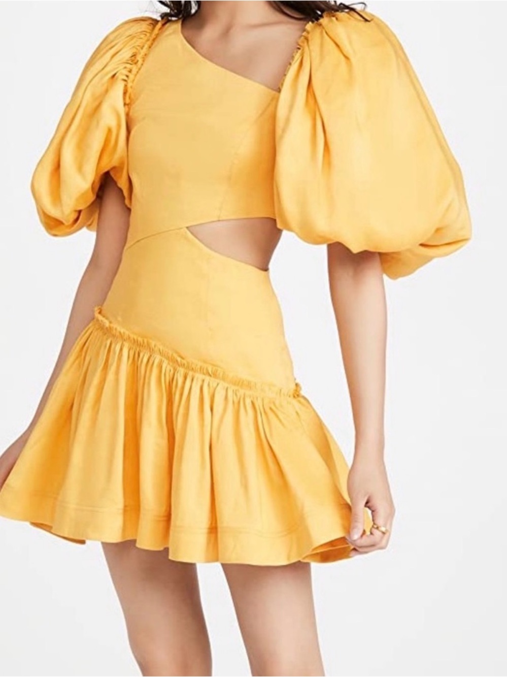 AJE Chateau Puff Sleeve Dress Size AU 8